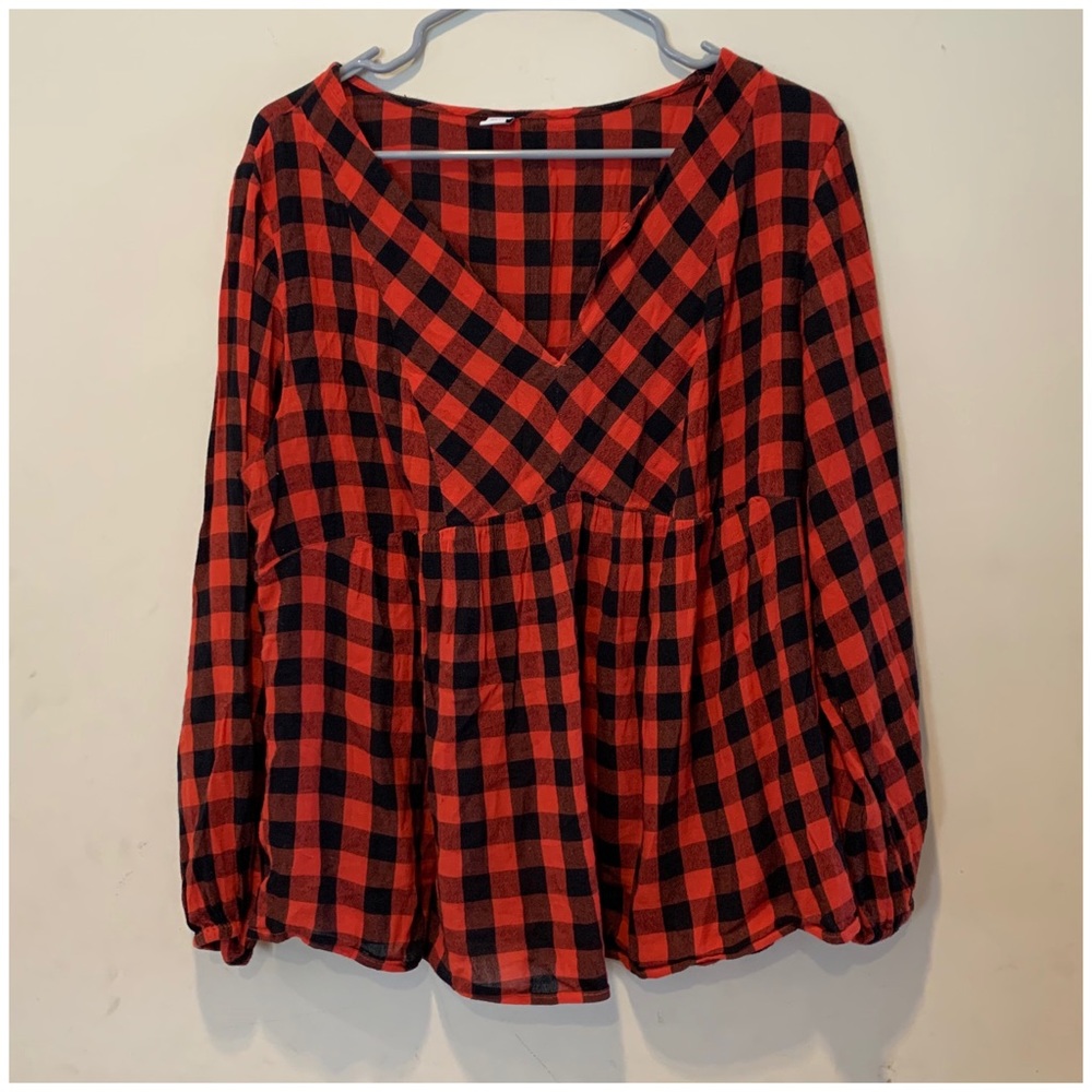 Checkered blouse